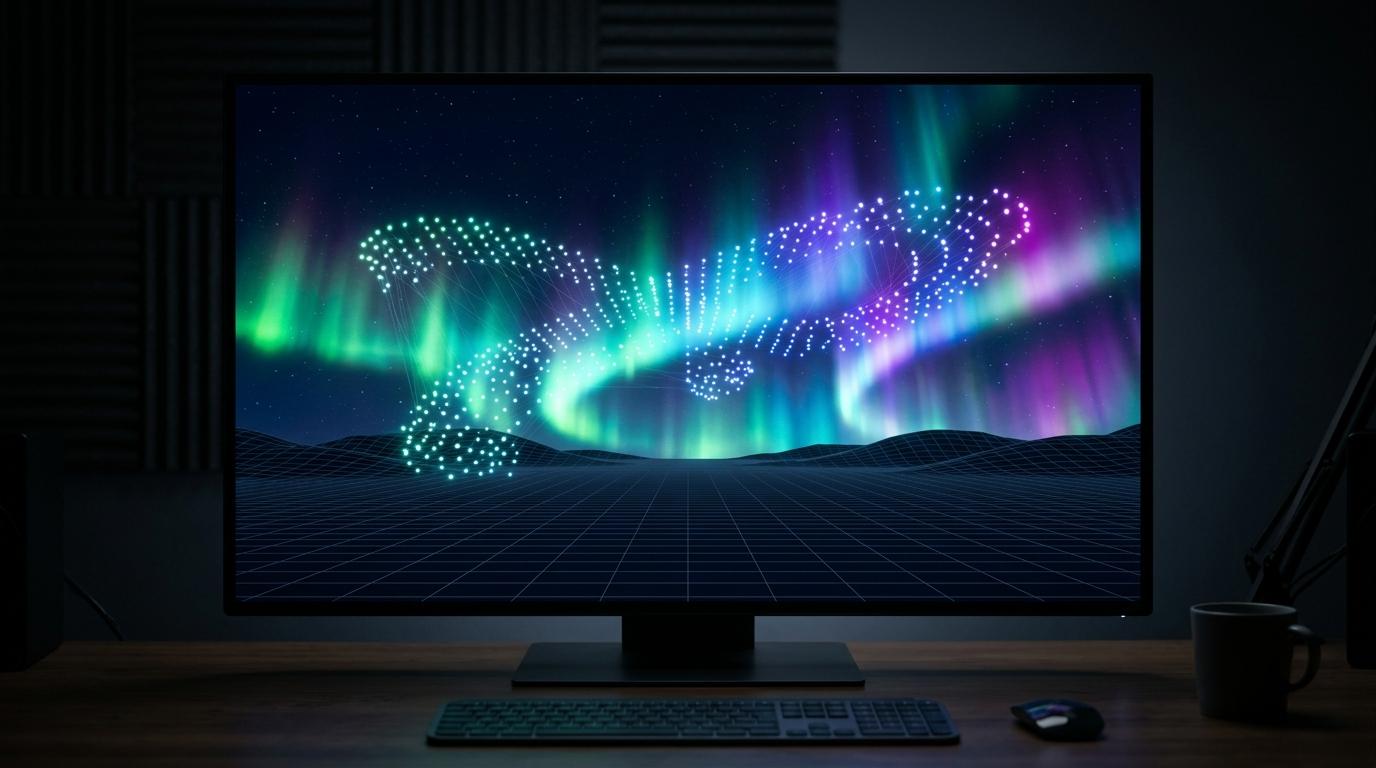 A show being drafted and previewed on a timeline with AI assistance